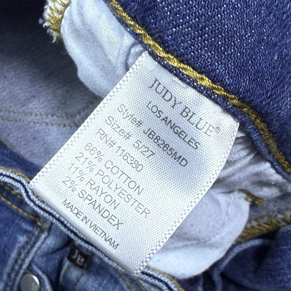 Judy Blue Jeans Womens 5/27 (27x29) Skinny Ankle Cheetah Patches Distressed USA - Picture 4 of 9